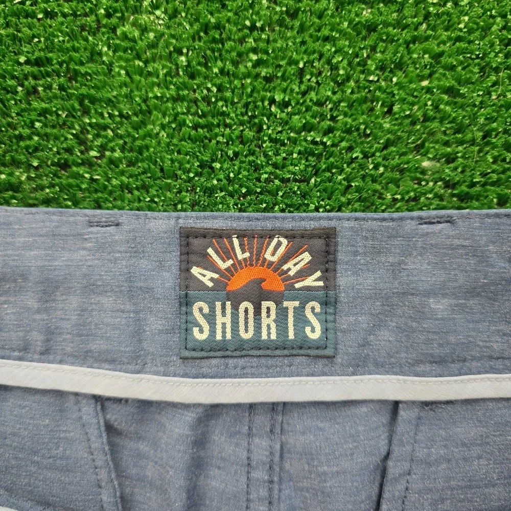Faherty All Day Shorts Mens 30 Blue Drawstring Outdoors Summer Beach Casual Golf